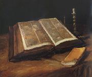 Vincent Van Gogh Still Life with Bible (nn04) oil